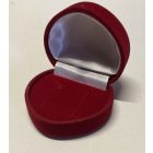 AMORE szív alakú bársony ékszerdoboz