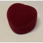 AMORE szív alakú bársony ékszerdoboz