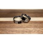 MAGAS FÉNYŰ ÉS FEKETE   ACÉL GYŰRŰ