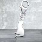 MACSKA - 925 EZÜST KAPCSOS AMULETT