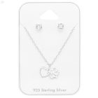 SZÍV ÉS MANCS - 925 EZÜST EZÜST SZETT