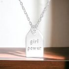 GIRL POWER FELIRATOS EZÜST NYAKLÁNC