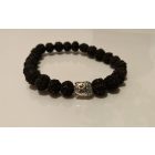 Rudraksha Buddha Karkötő fekete