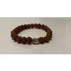 Rudraksha Buddha Karkötő sötét barna