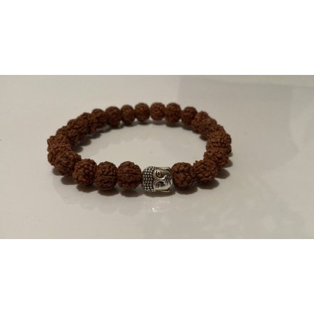 Rudraksha Buddha Karkötő sötét barna