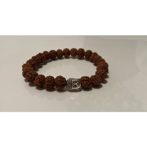 Rudraksha Buddha Karkötő sötét barna