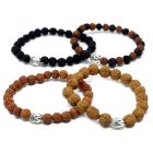 Rudraksha Buddha Karkötő világos barna