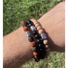 Illatos Szantálfa Gyöngy Buddha Karkötő