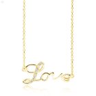 Ezüst (925) aranyozott nyaklánc LOVE